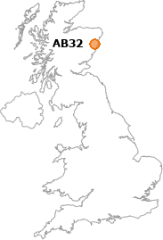 map showing location of AB32