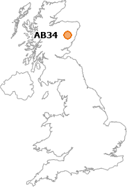map showing location of AB34