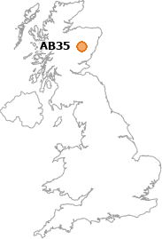 map showing location of AB35