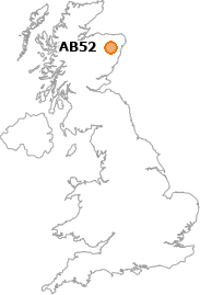 map showing location of AB52