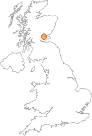 map showing location of Aberdalgie, Perth and Kinross
