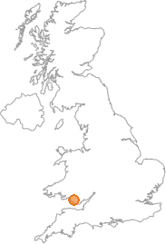 map showing location of Abergarw, Bridgend