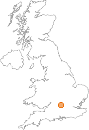 map showing location of Abingdon, Oxfordshire