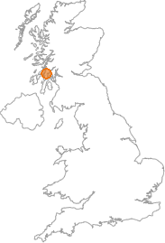 map showing location of Achnamara, Argyll and Bute