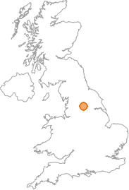 map showing location of Adel, West Yorkshire