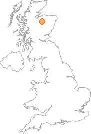 map showing location of Advie, Highland