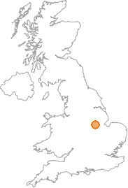 map showing location of Aisby, Lincolnshire
