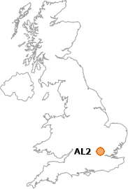 map showing location of AL2