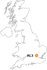 map showing location of AL3