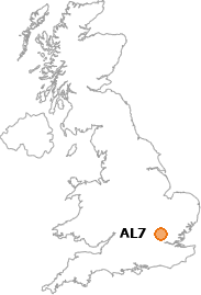map showing location of AL7