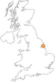 map showing location of Aldbrough, E Riding of Yorkshire