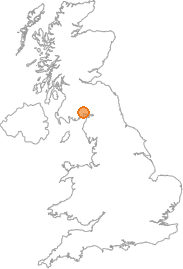 map showing location of Amisfield Town, Dumfries and Galloway