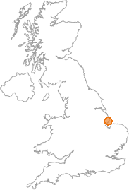map showing location of Anderby, Lincolnshire
