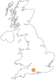 map showing location of Ansty, Wiltshire