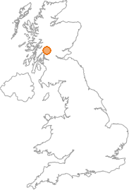 map showing location of Ardchyle, Stirling