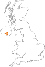 map showing location of Armagh, County Armagh