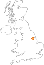 map showing location of Ashby, North Lincolnshire