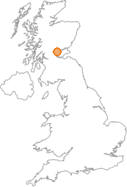 map showing location of Auchterarder, Perth and Kinross