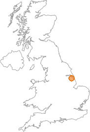 map showing location of Aylesby, North Eart Lincolnshire