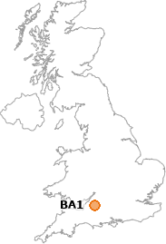 map showing location of BA1