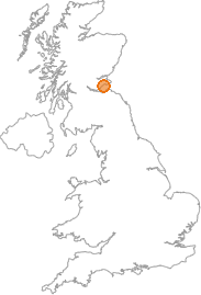 map showing location of Backmuir of New Gilston, Fife