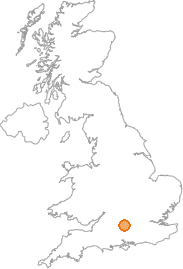 map showing location of Bagnor, Berkshire