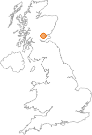 map showing location of Bankfoot, Perth and Kinross