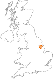 map showing location of Barnetby le Wold, North Lincolnshire