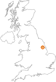 map showing location of Barton-upon-Humber, North Lincolnshire