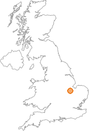 map showing location of Baston, Lincolnshire