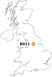 map showing location of BD11
