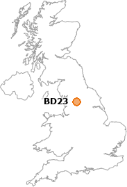 map showing location of BD23