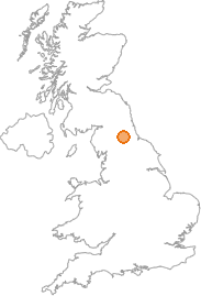 map showing location of Bedburn, County Durham