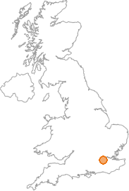 map showing location of Beddington Corner, Greater London