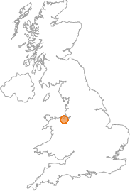 map showing location of Bedol, Flintshire