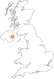 map showing location of Belfast, Belfast