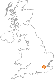 map showing location of Bellingham, Greater London