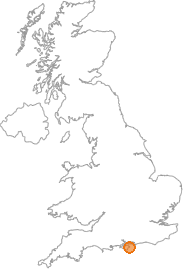 map showing location of Bembridge, Isle of Wight