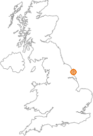 map showing location of Bempton, E Riding of Yorkshire