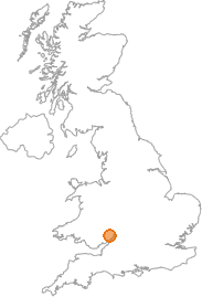 map showing location of Berry Hill, Gloucestershire