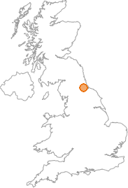 map showing location of Bishop Middleham, County Durham