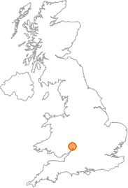 map showing location of Botloe's Green, Gloucestershire