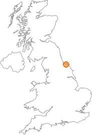 map showing location of Boulby, Redcar and Cleveland