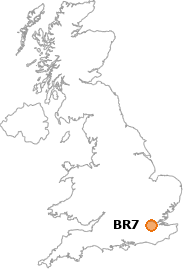 map showing location of BR7