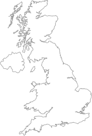 map showing location of Brae, Shetland Islands