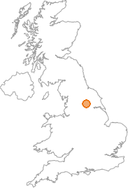 map showing location of Bramham, West Yorkshire