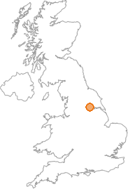 map showing location of Brayton, North Yorkshire