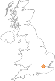 map showing location of Brent, Greater London