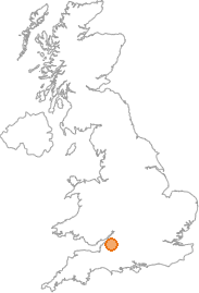 map showing location of Bridgeyate, South Gloucestershire