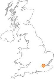 map showing location of Brixton, Greater London